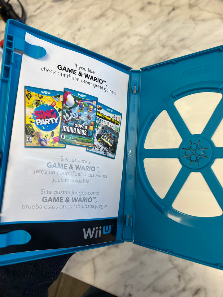 Game & Wario Nintendo Wii U CASE ONLY C4925