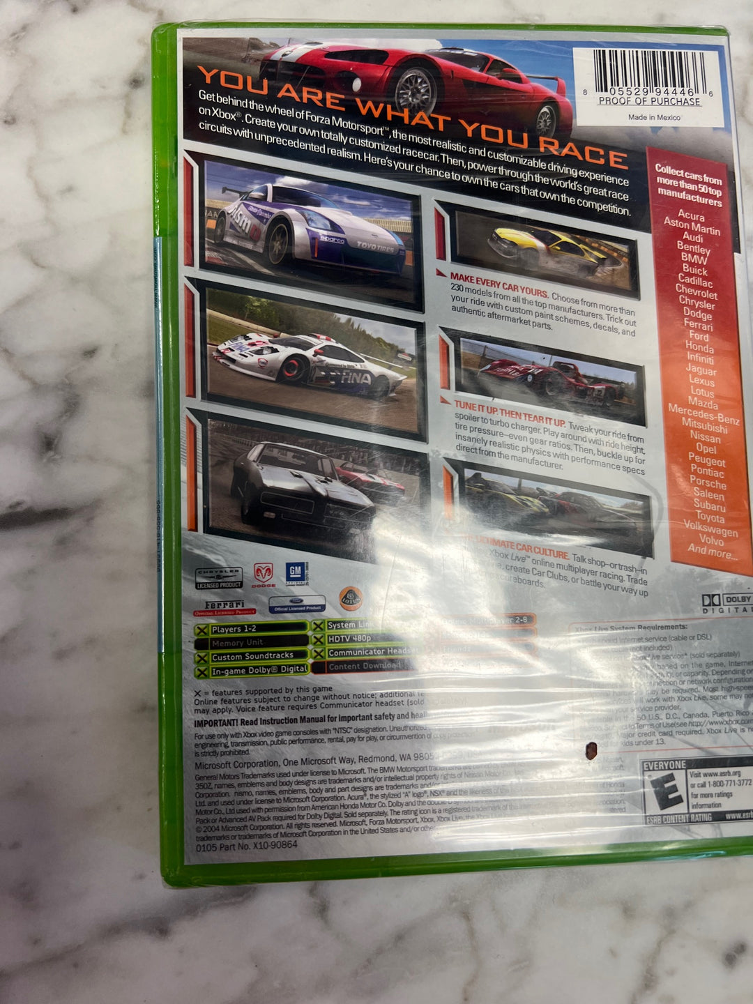 Forza Motorsport Original Xbox Brand New Sealed DN7224