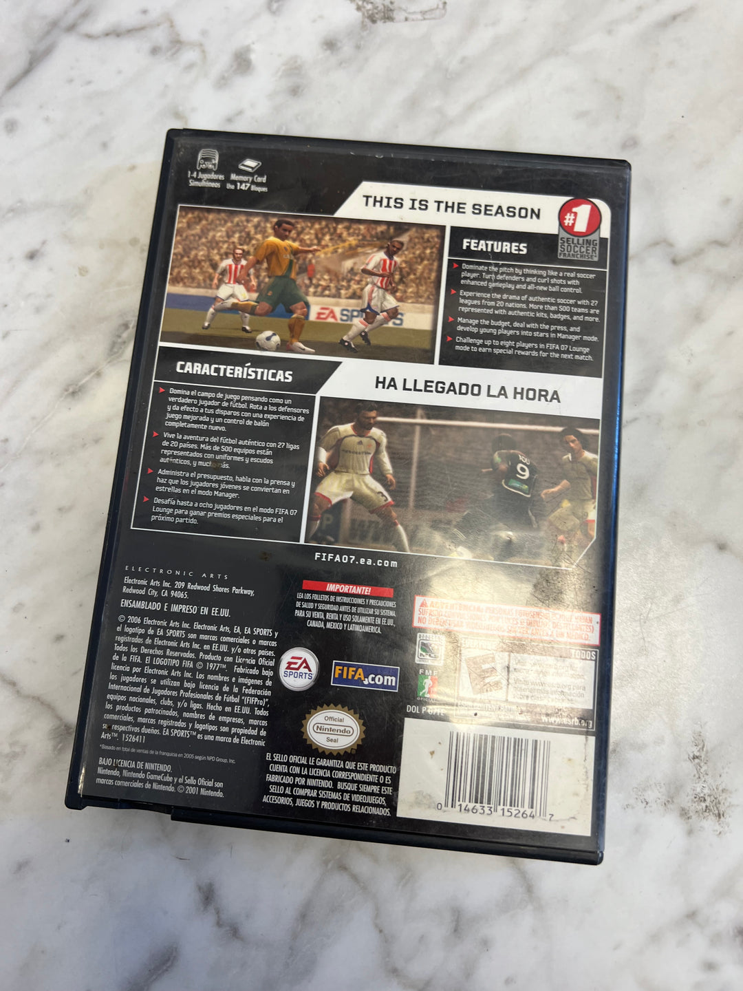 FIFA Soccer 07 Nintendo Gamecube CASE ONLY C4925