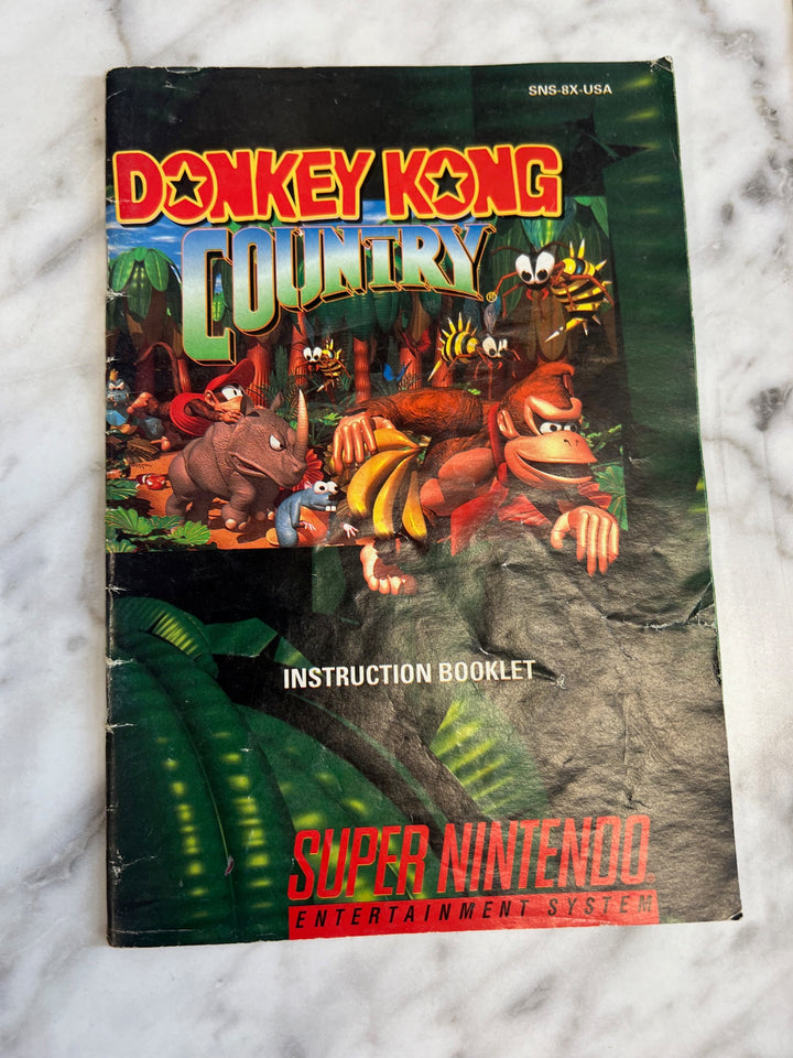 Donkey Kong Country SNES Super Nintendo Manual ONLY   MO91824