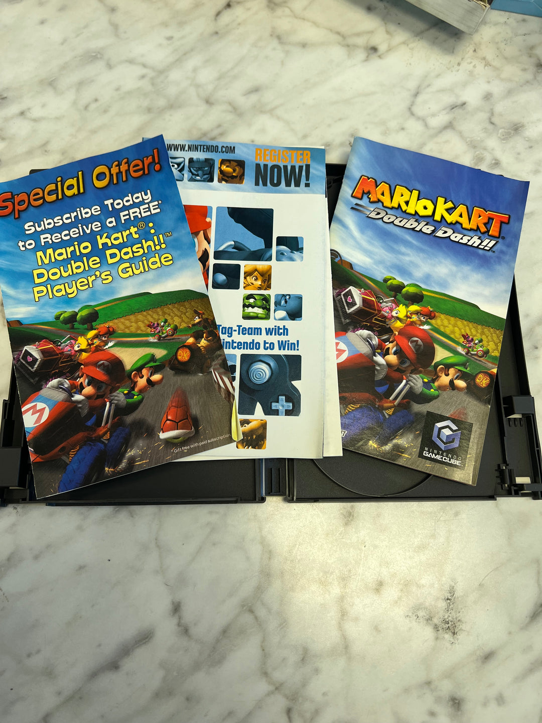 Mario Kart Double Dash Special Edition Nintendo Gamecube CASE & MANUAL ONLY C4925