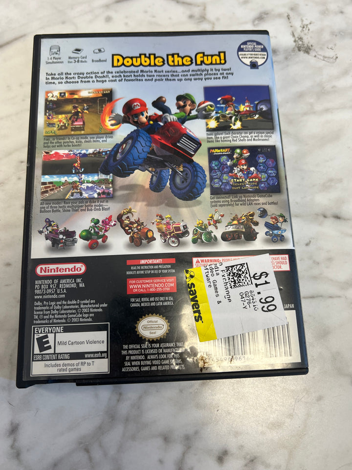 Mario Kart Double Dash Special Edition Nintendo Gamecube CASE & MANUAL ONLY C4925