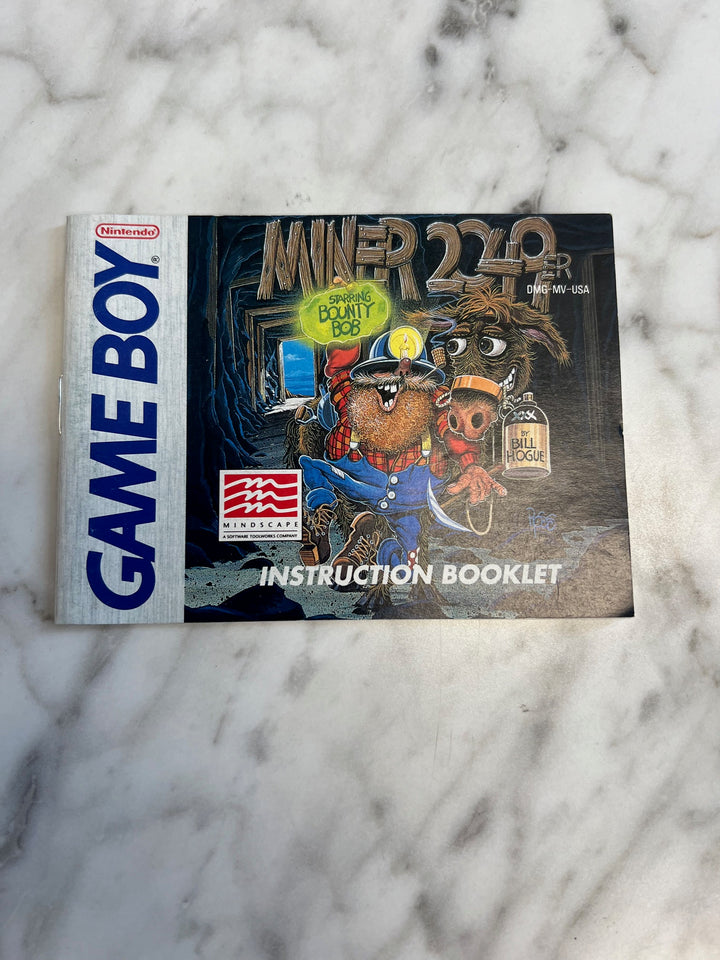 Miner 2049er Nintendo Game Boy Manual Only