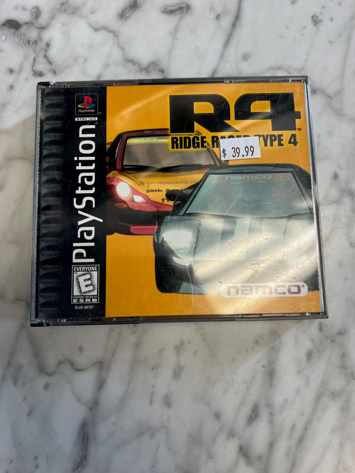 Ridge Racer Type 4 PS1 Playstation Case and Manual ONLY no game