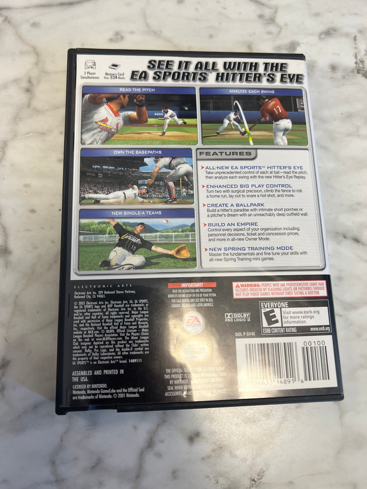 MVP Baseball 2005 Nintendo Gamecube CASE & MANUAL ONLY C4925