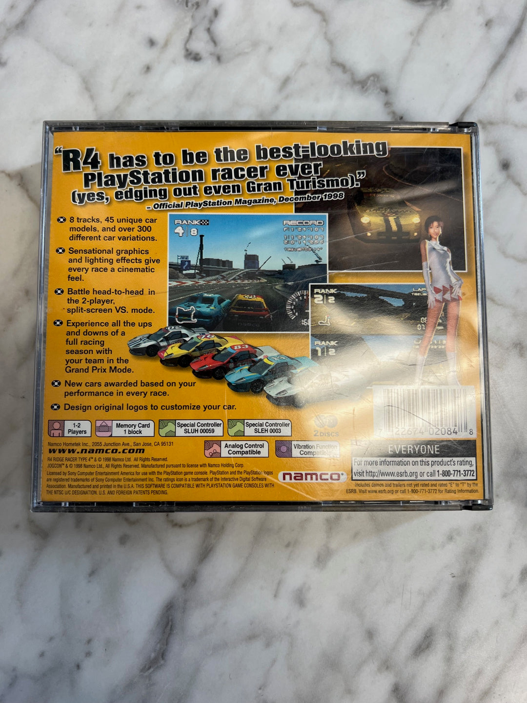 Ridge Racer Type 4 PS1 Playstation Case and Manual ONLY no game