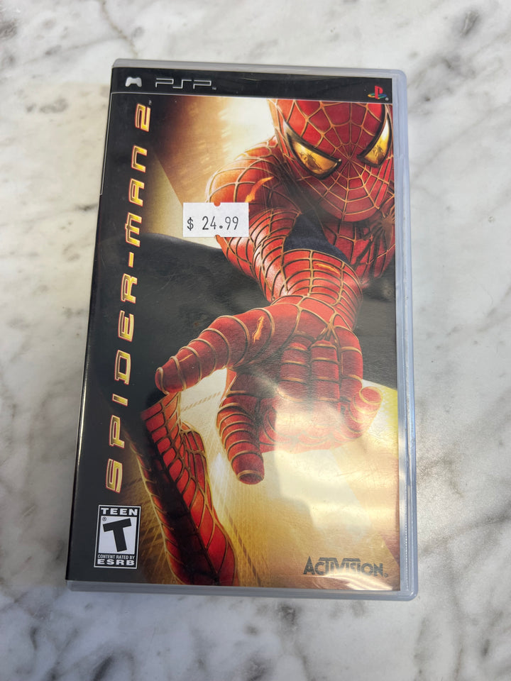 Spider-Man 2 PSP Playstation Portable CASE & MANUAL ONLY C4925