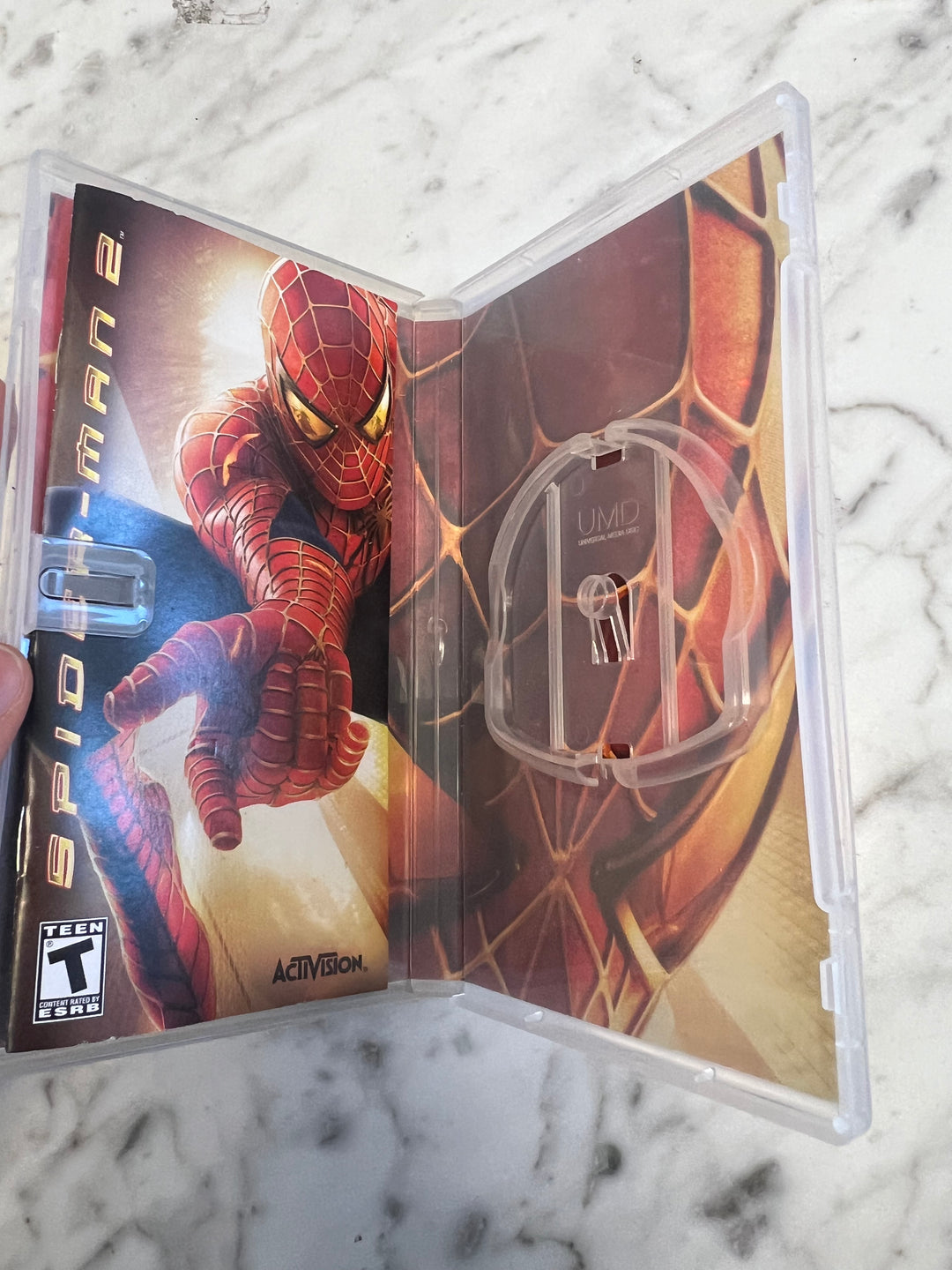 Spider-Man 2 PSP Playstation Portable CASE & MANUAL ONLY C4925