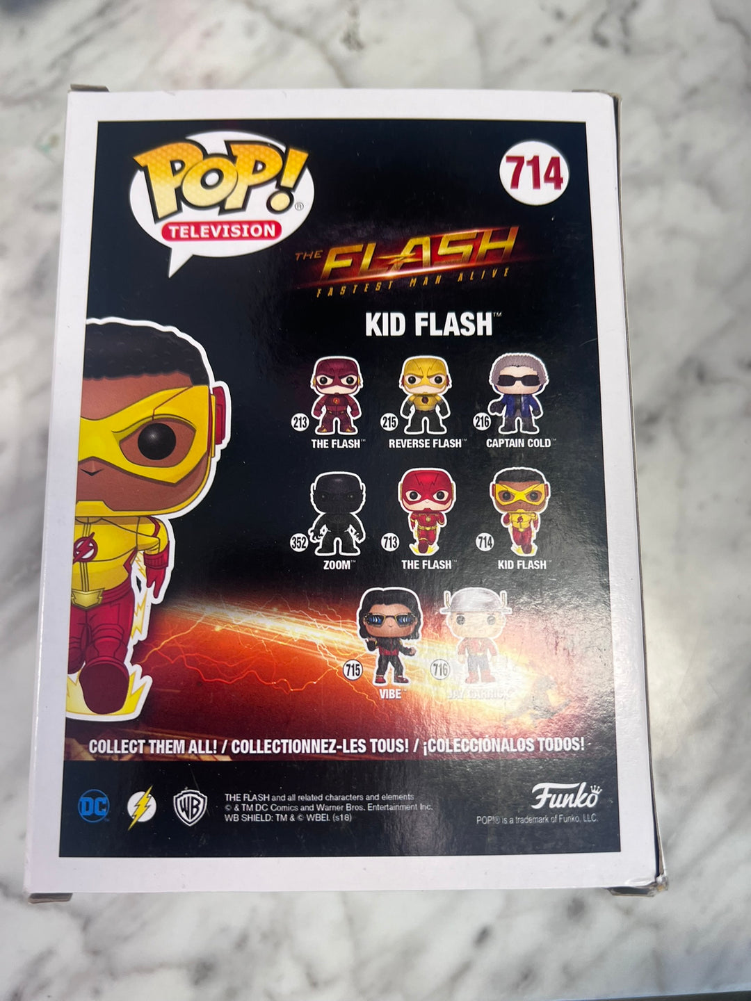 Funko Pop! Television Kid Flash #714 The Flash Fastest Man Alive Squished Box FP12326