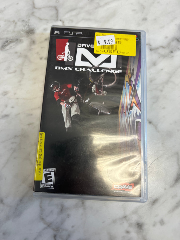 Dave Mirra Freestyle BMX Challenge PSP Playstation Portable CASE & MANUAL ONLY C4925
