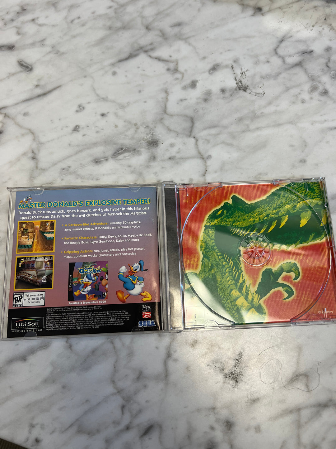 Disney's Dinosaur Sega Dreamcast CASE & MANUAL ONLY C4925