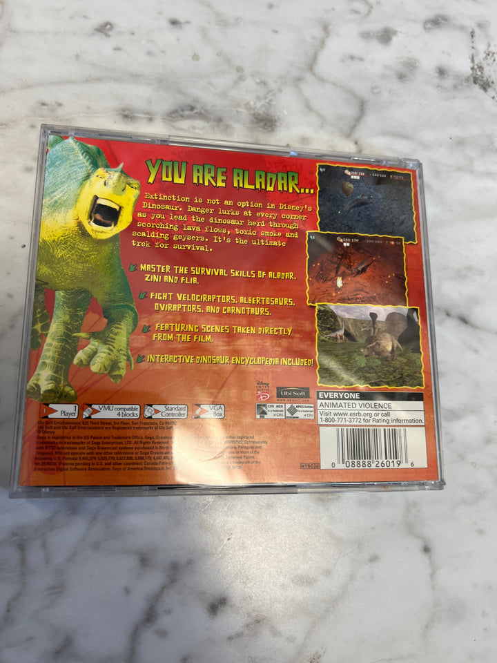 Disney's Dinosaur Sega Dreamcast CASE & MANUAL ONLY C4925