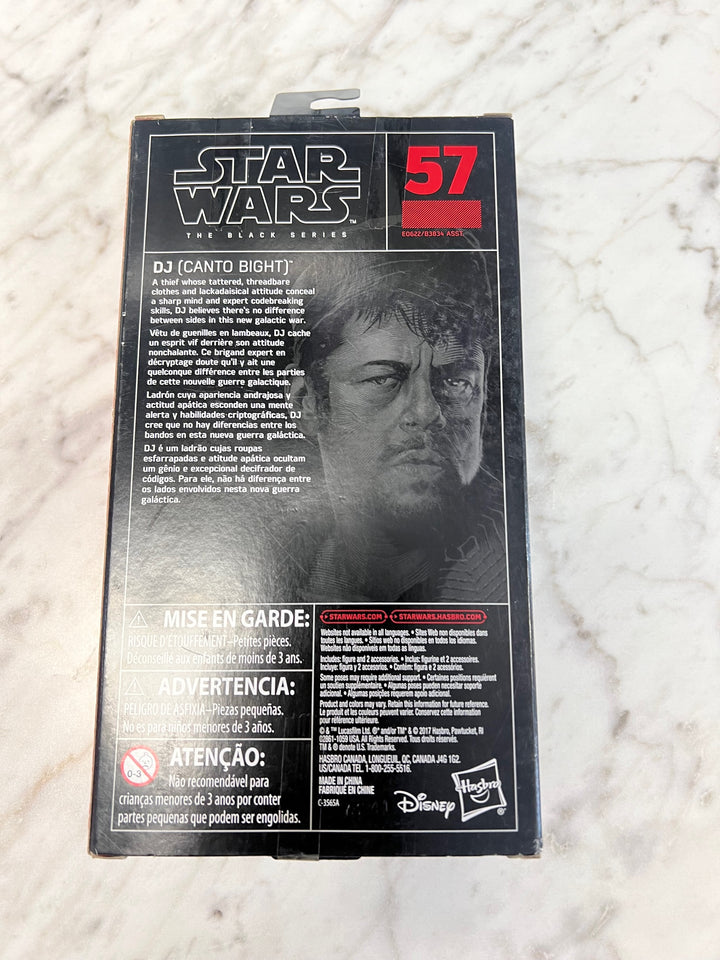 Star Wars The Black Series - DJ Canto Bight #57 New Sealed   SW91824