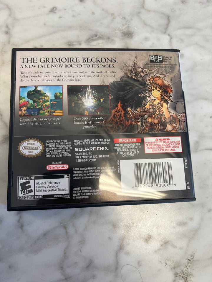 Final Fantasy Tactics A2 Grimoire of the Rift Nintendo DS NDS CASE & Manual ONLY C4925