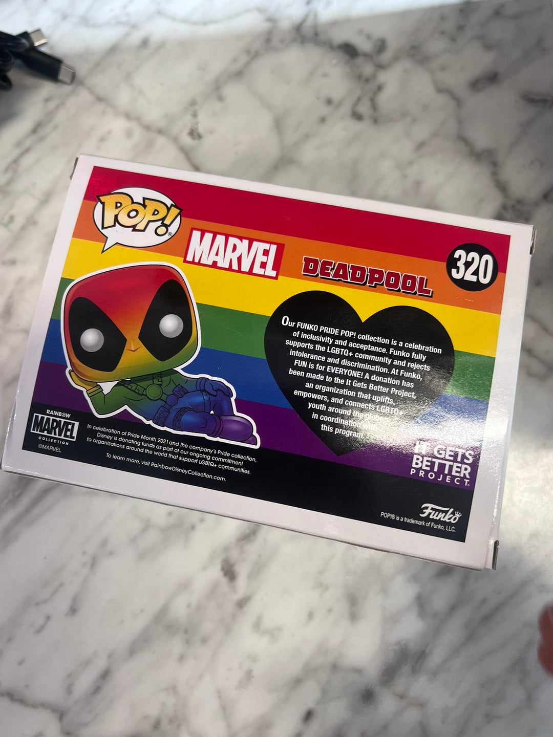 Funko Pop! Marvel Deadpool (Pride) #320 FP12326