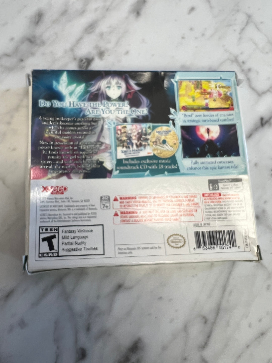 Lord of Magna Nintendo 3DS BOX & SOUNDTRACK ONLY C4925