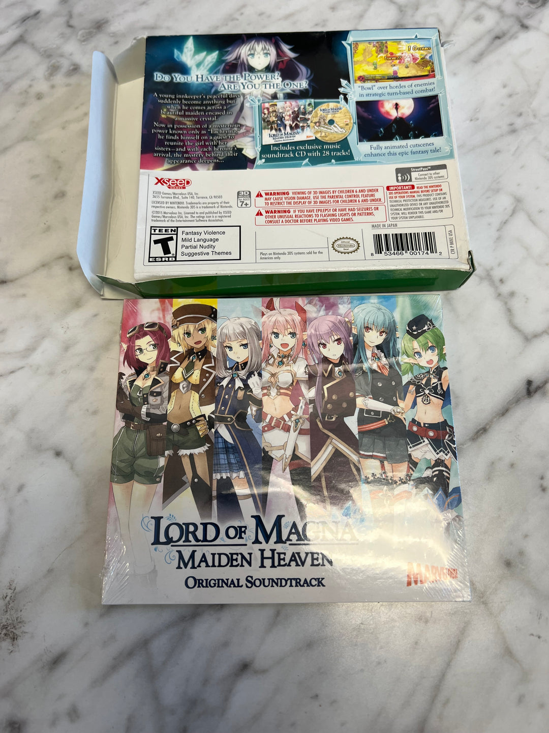 Lord of Magna Nintendo 3DS BOX & SOUNDTRACK ONLY C4925