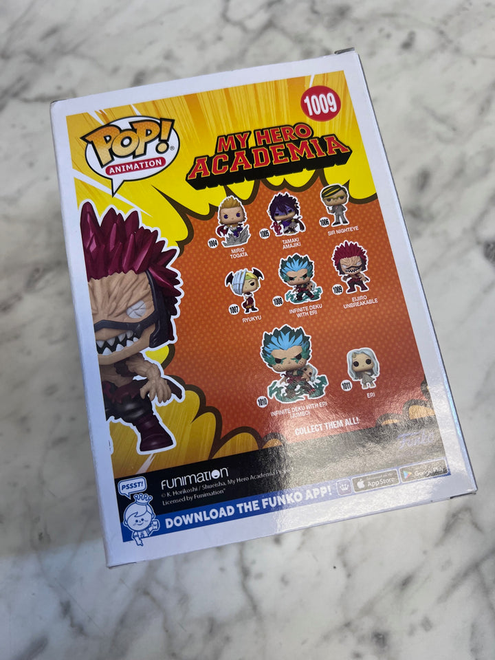 Funko Pop! Eijiro Unbreakable #1009 My Hero Academia Gamestop Exclusive FP93025