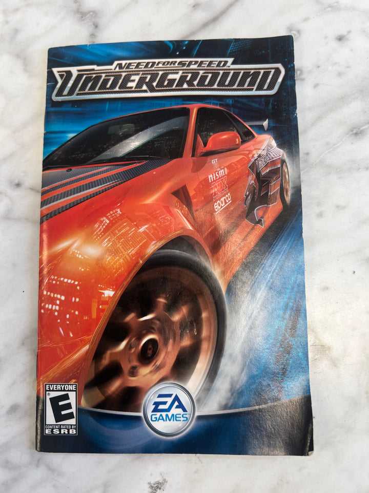 Need for Speed Underground PS2 Playstation 2 Manual ONLY M4925