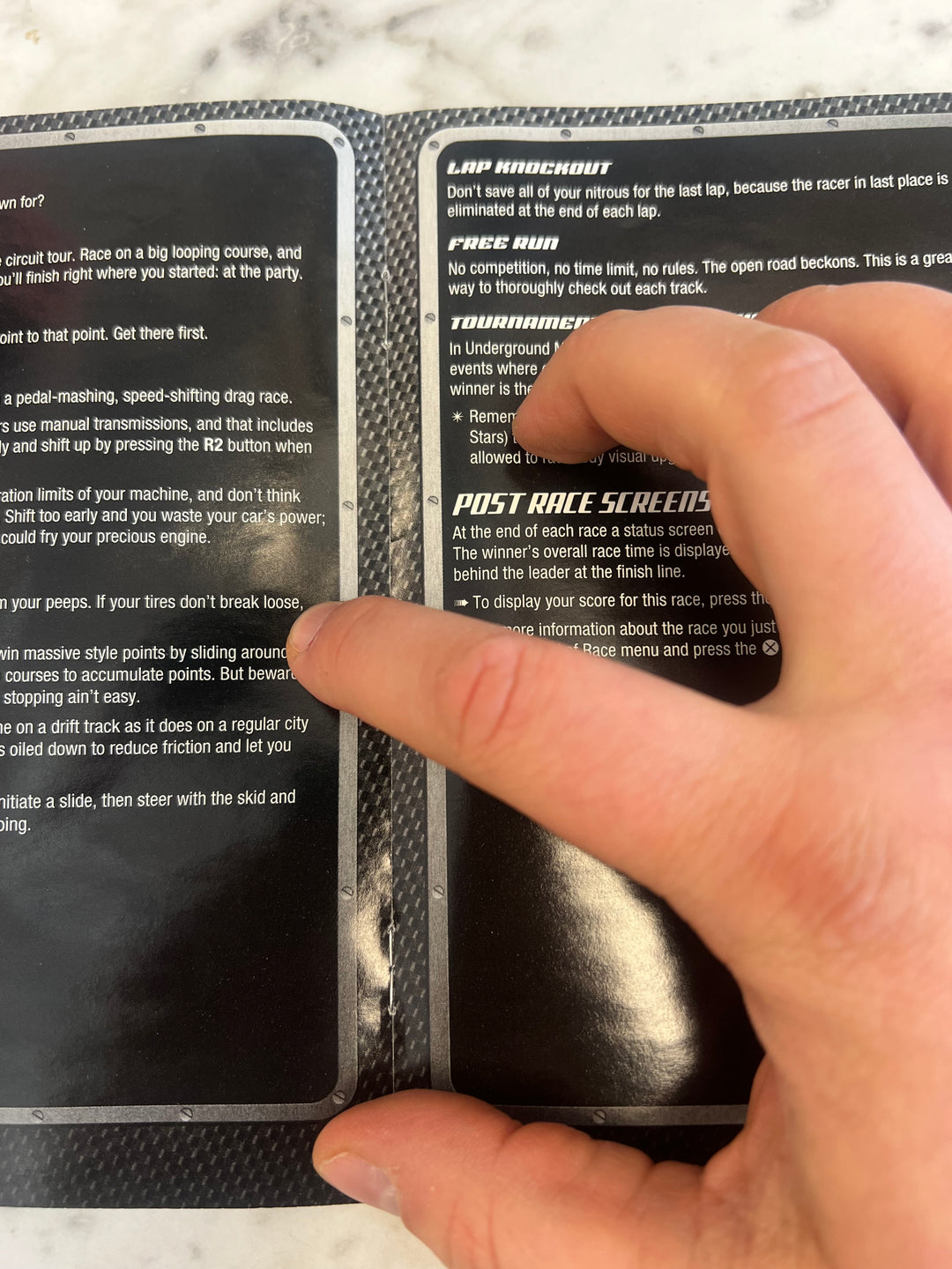 Need for Speed Underground PS2 Playstation 2 Manual ONLY M4925