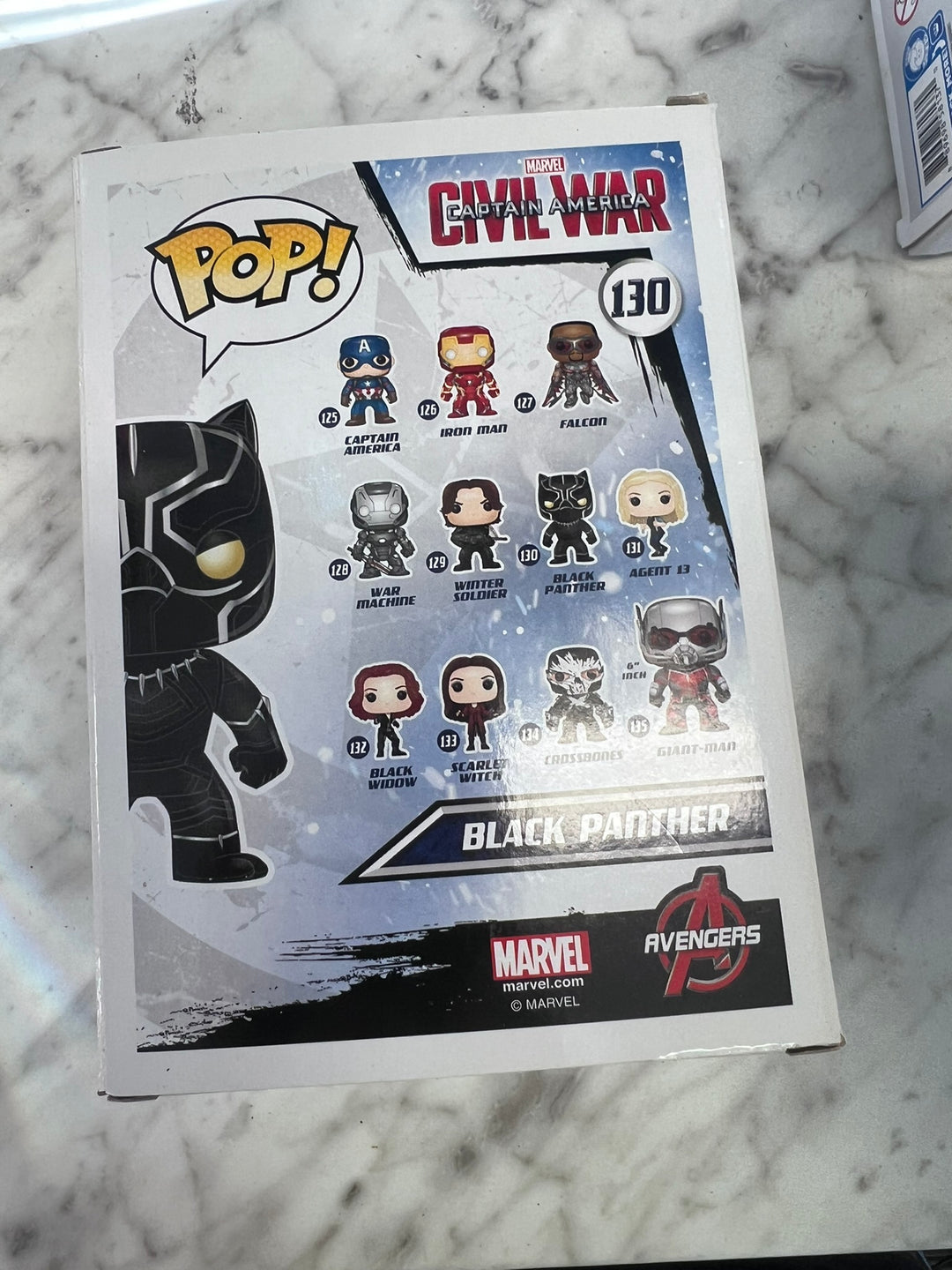 Funko Pop! Black Panther #130 Captain America Civil War FP12326