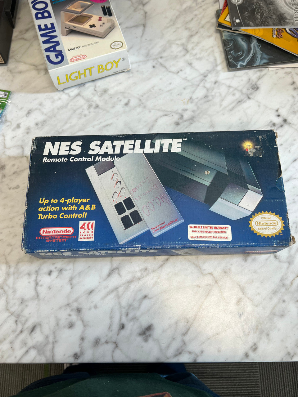 Nintendo NES Satellite In Box With Manual OEM Remote Control Module 1989