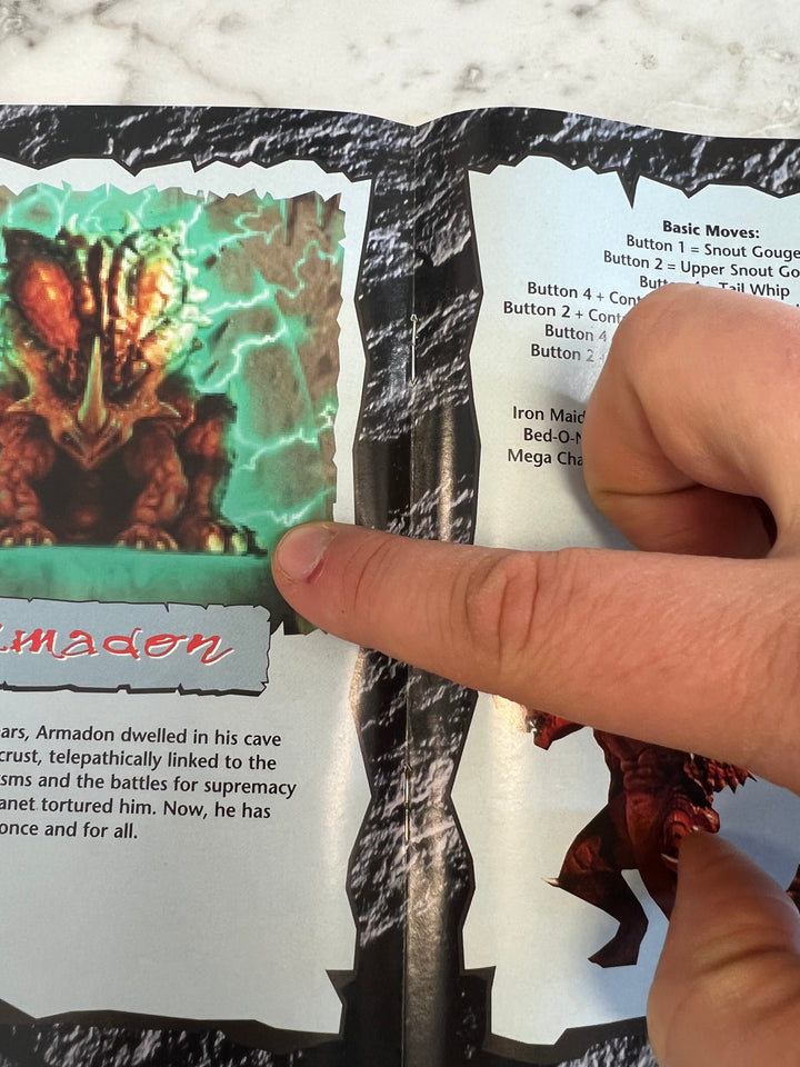 Primal Rage SNES Super Nintendo Manual ONLY M4925