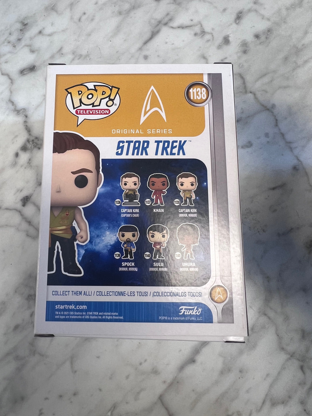 Funko Pop! Captain Kirk #1138 Star Trek The Original Series FP93025