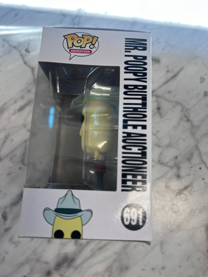 Funko Pop! Mr Poopy Butthole Auctioneer #691 Rick & Morty (Rough Box) FP12326