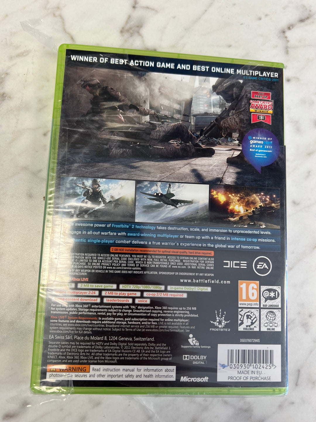 Battlefield 3 US Seller Xbox 360 *PAL Version* IMP7324