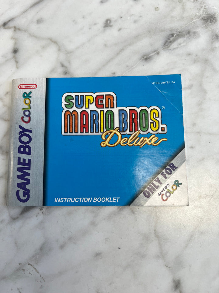Super Mario Bros Deluxe Manual ONLY M4925