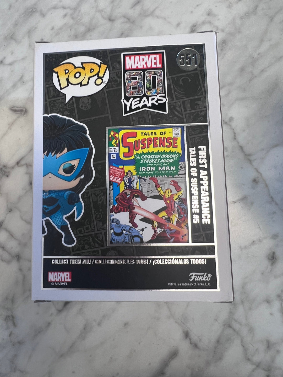 Funko Pop! Black Widow #551 Marvel 80 Years FP93025