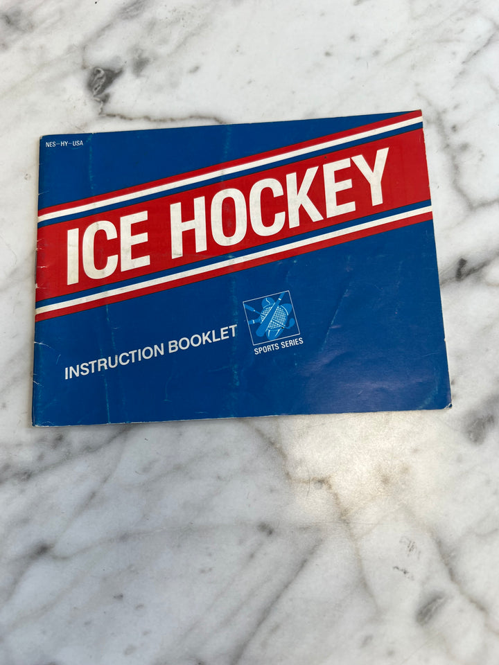 Ice Hockey Nintendo NES Manual ONLY M4925