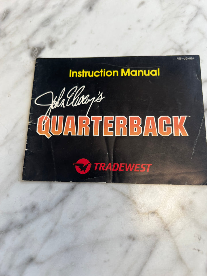 John Elway's Quarterback NES Manual ONLY M4925