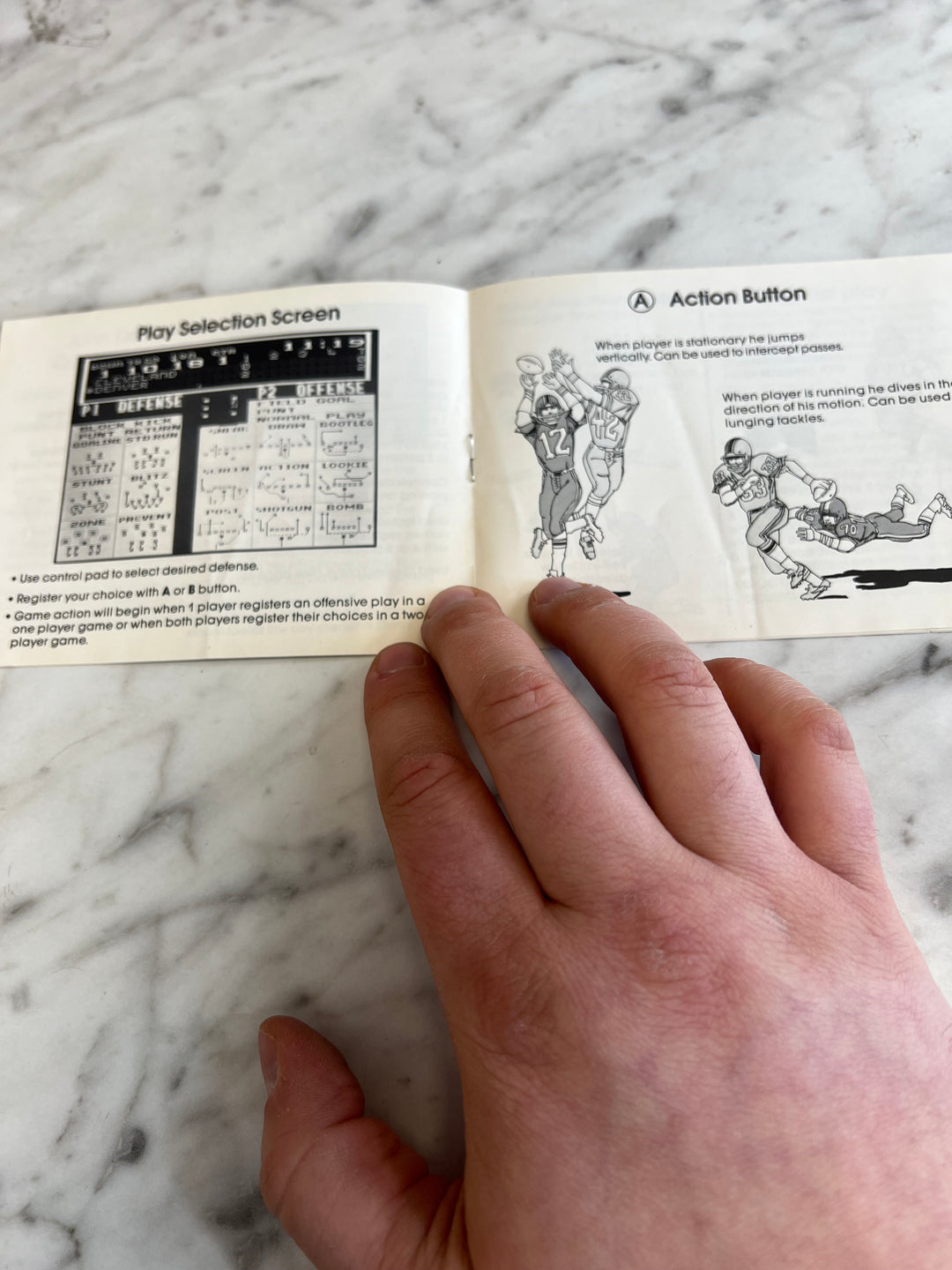 John Elway's Quarterback NES Manual ONLY M4925