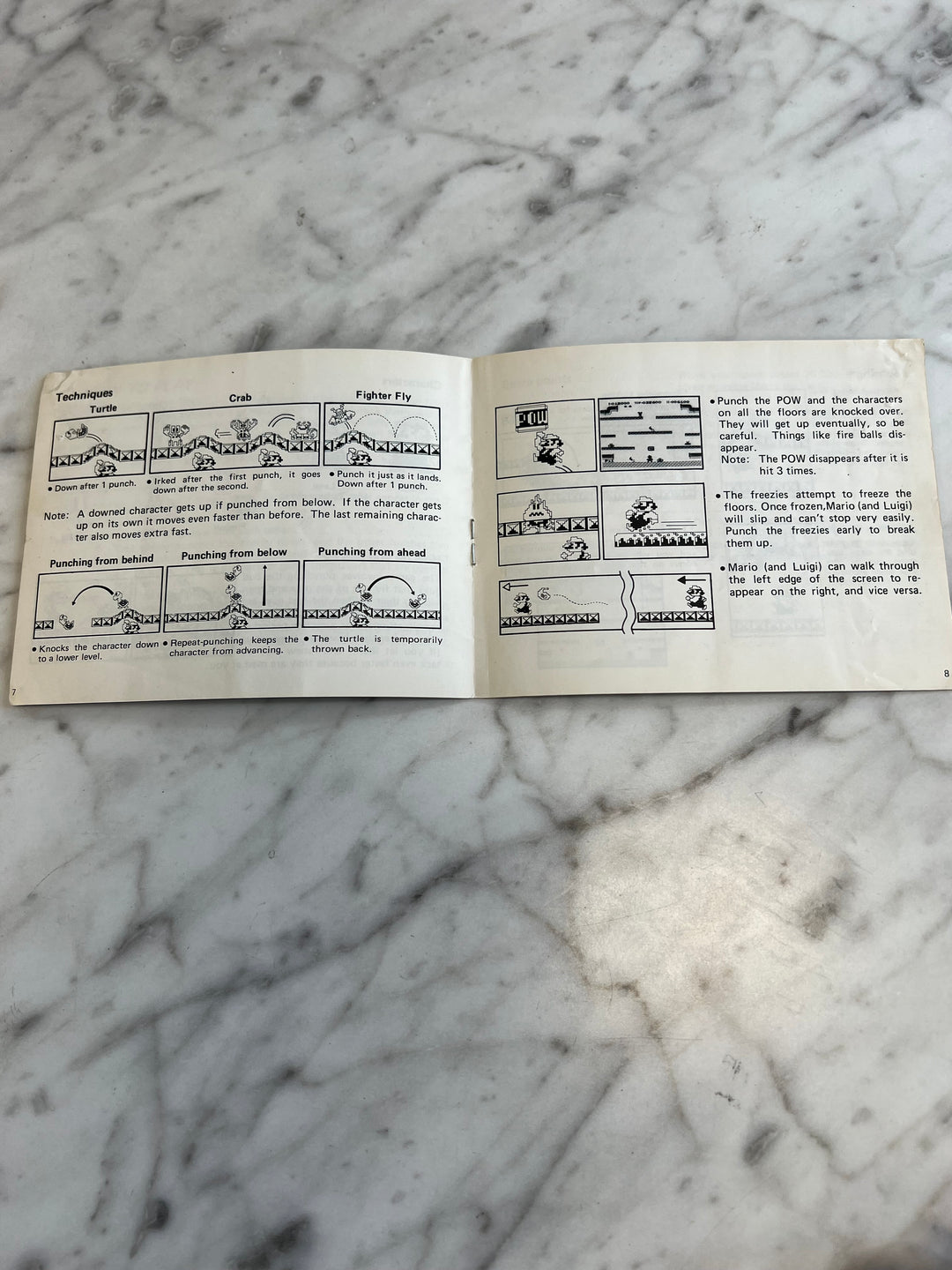 Mario Bros NES Manual ONLY M4925