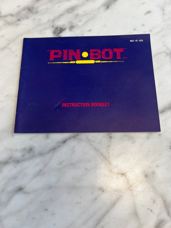 Pin Bot NES Manual ONLY M4925