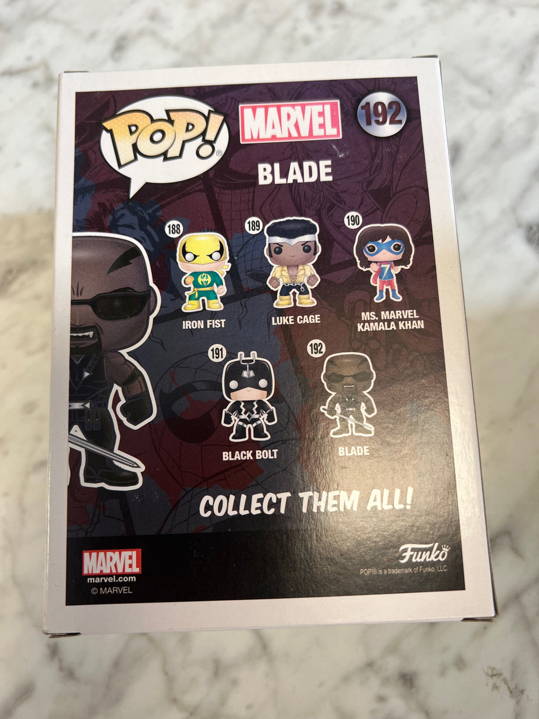 Funko Pop! Blade (Marvel) Damaged Box PX Previews FP31426