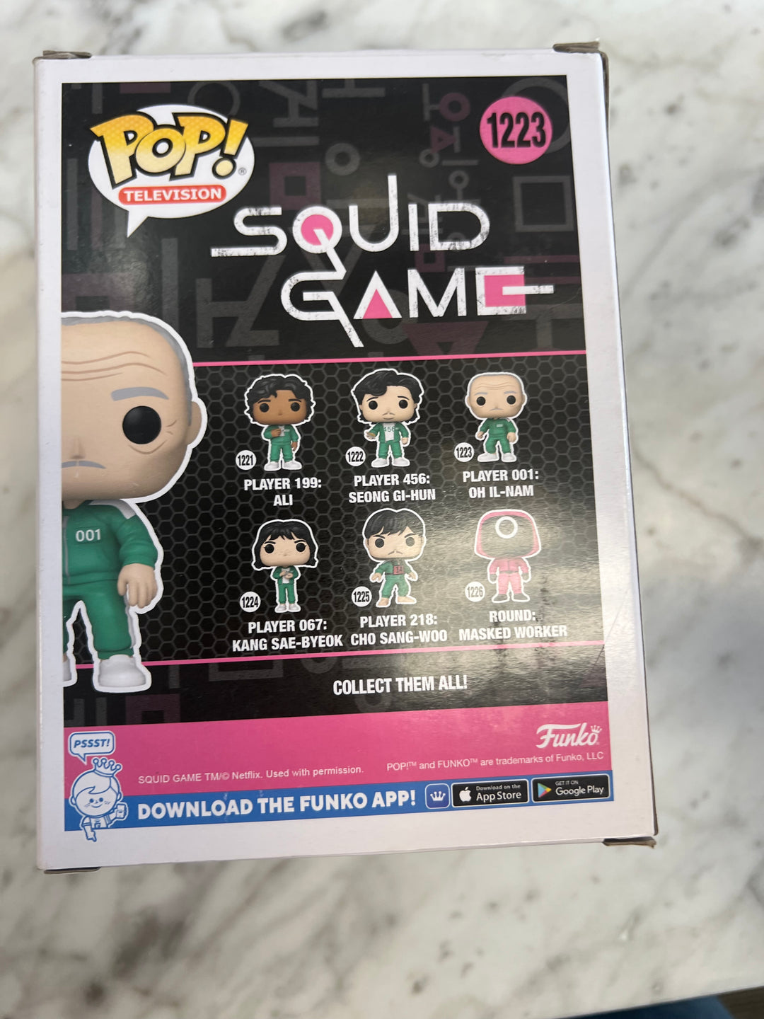 Funko Pop! Player 001: Oh Il-Nam #1223 Squid Game FP121824