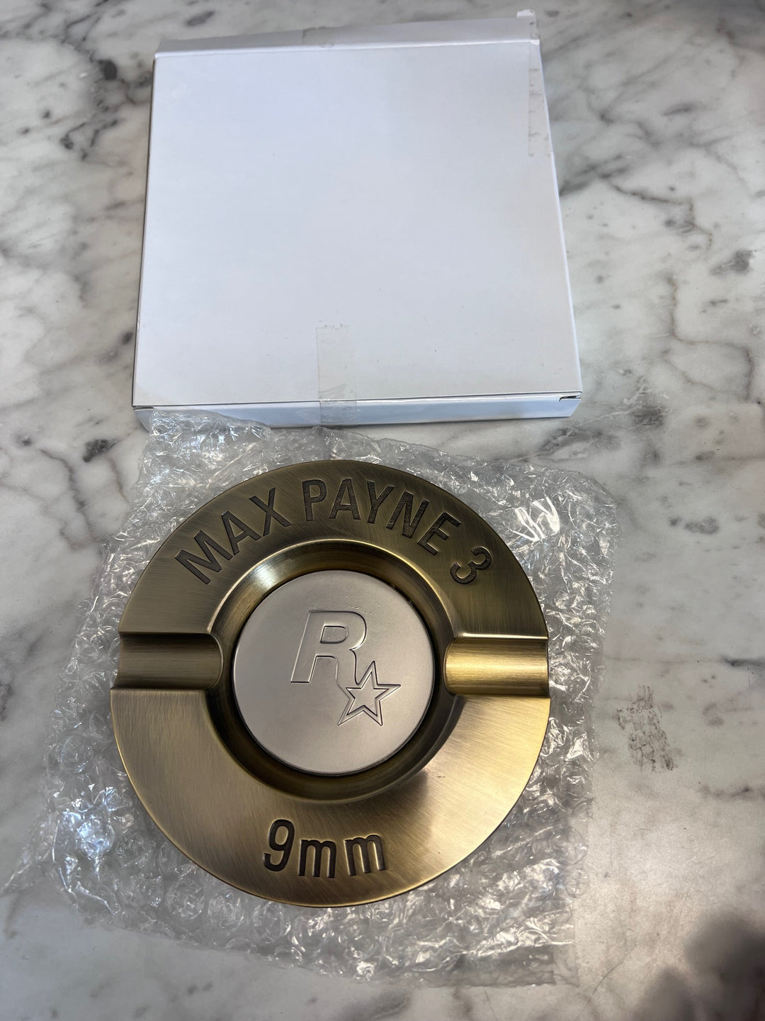 ROCKSTAR GAMES Max Payne 3 Ashtray 9mm Cigar OFFICIAL AUTHENTIC GTA  NA93025