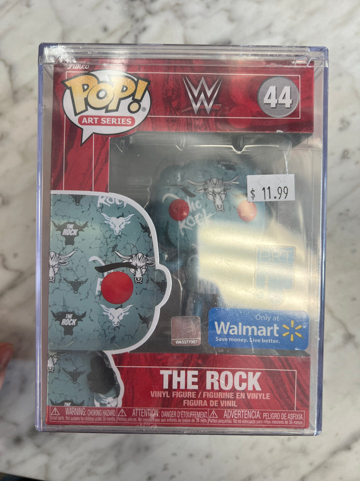 Funko Pop! WWE The Rock #44 Artist Series Vinyl Figure Walmart Exclusive in Case FP121824