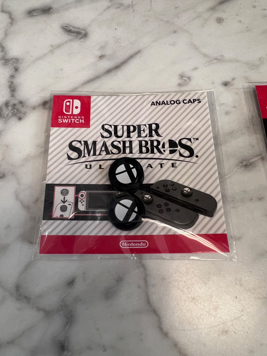 NEW BLACK Super Smash Bros Ultimate Official Analog Caps Nintendo Switch Promo NA93025