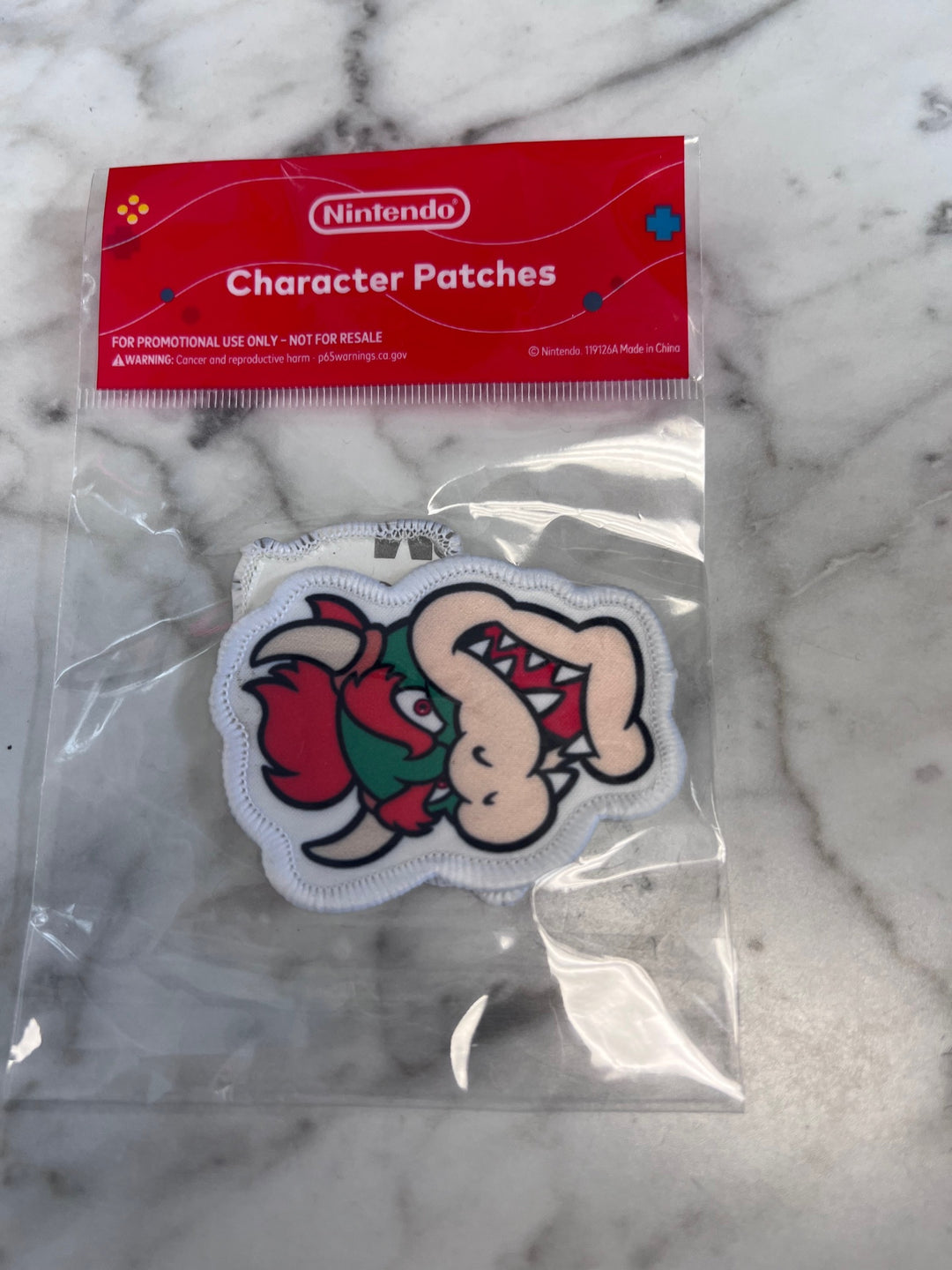 Promo Item Nintendo Character Patches (Bowser & Princess Peach) NEW  Official NA93025