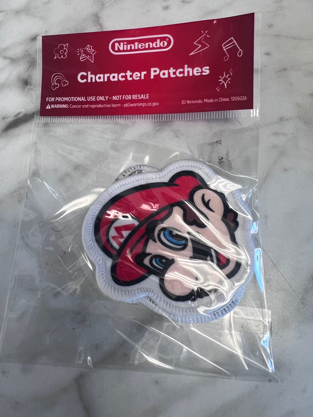 Promo Item Nintendo Character Patches (Mario and Luigi) NEW  Official NA93025