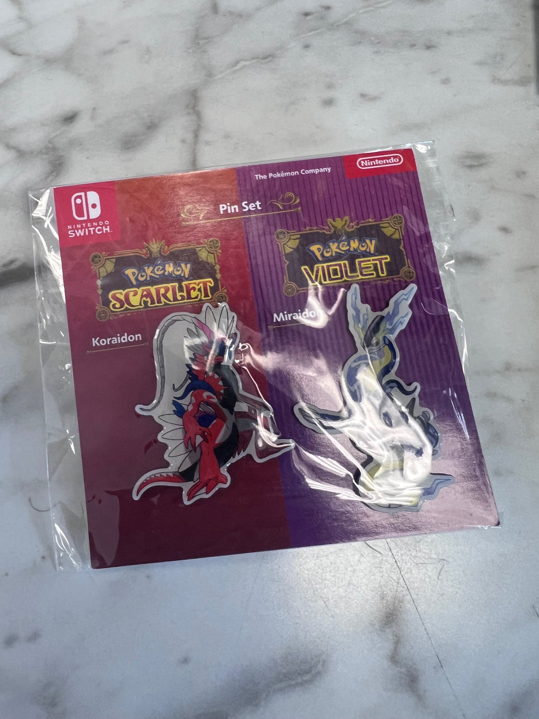 Pokemon Scarlet & Violet GameStop Promo Koraidon & Miraidon Pin Set NEW NA93025