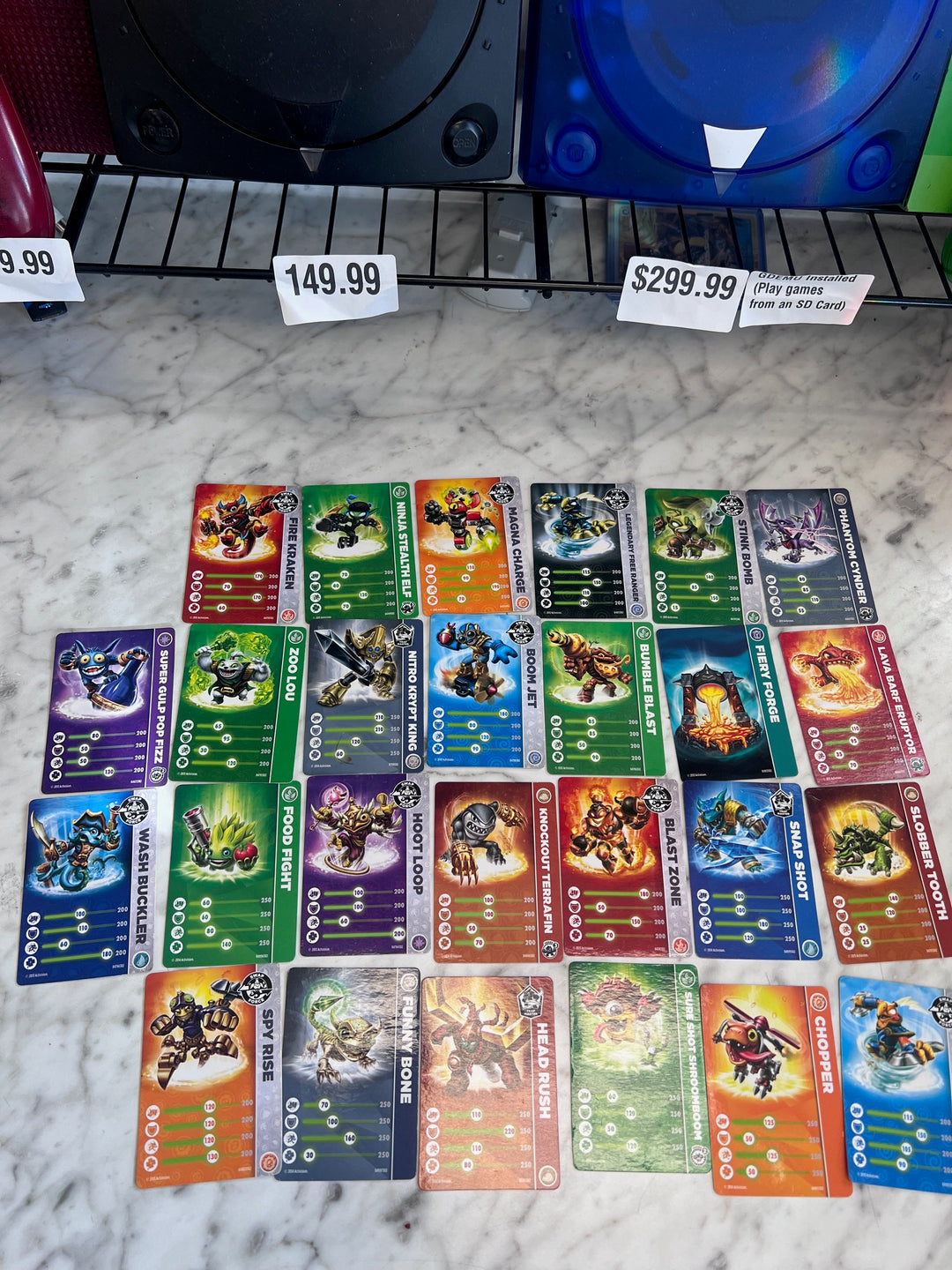 Lot of 26 Skylanders NFC Cards (Swap force, trap team etc) UA93025