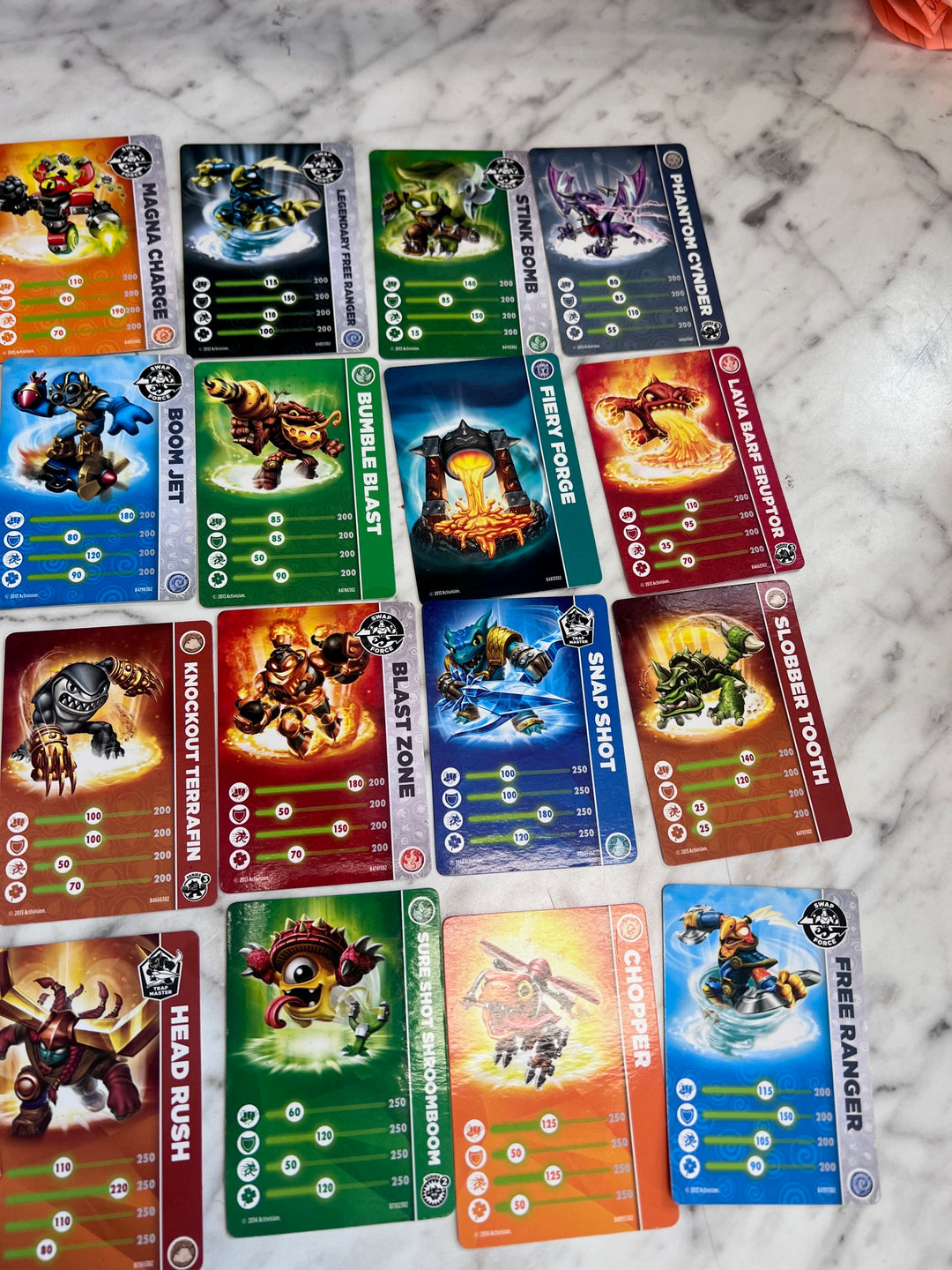 Lot of 26 Skylanders NFC Cards (Swap force, trap team etc) UA93025