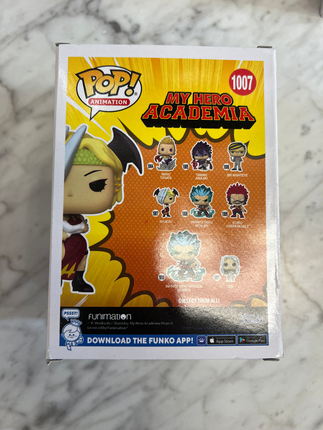 Funko Pop! Ryukyu #1007 My Hero Academia Damaged Box FP121824