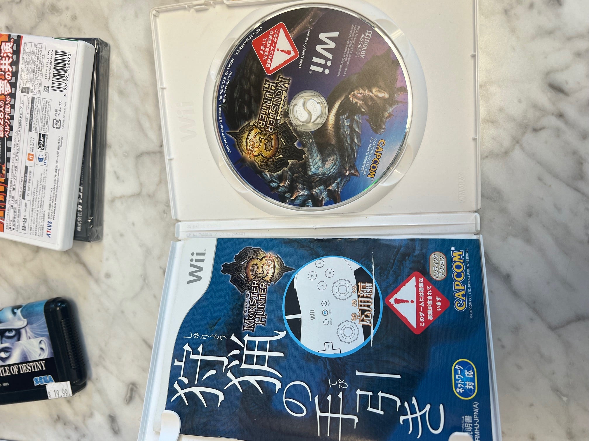Monster Hunter Tri with Slip Cover Nintendo Wii NTSC-J JP Japanese