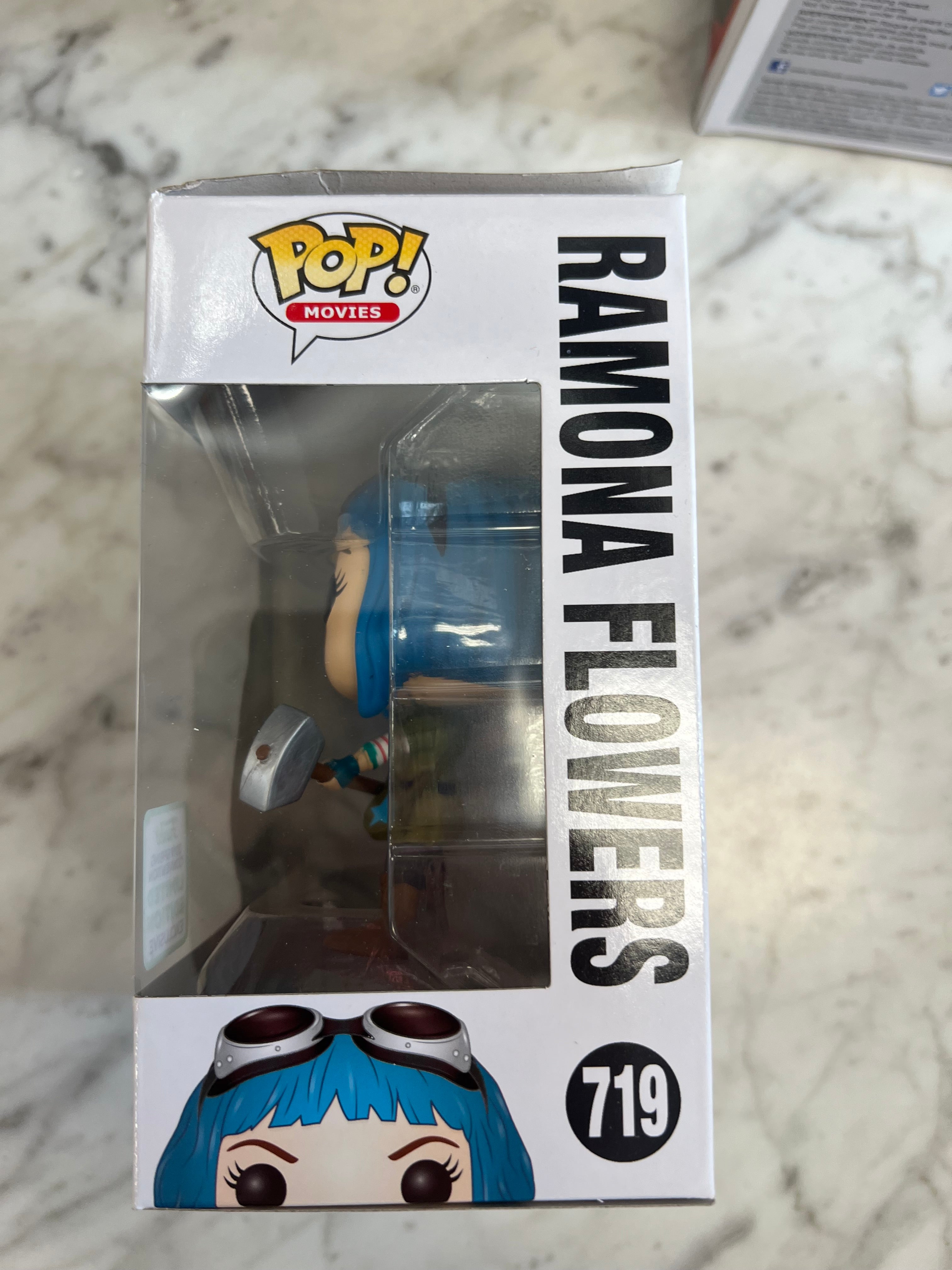 Funko Pop Scott Pilgrim Ramona Flowers shops Blue Hair #719